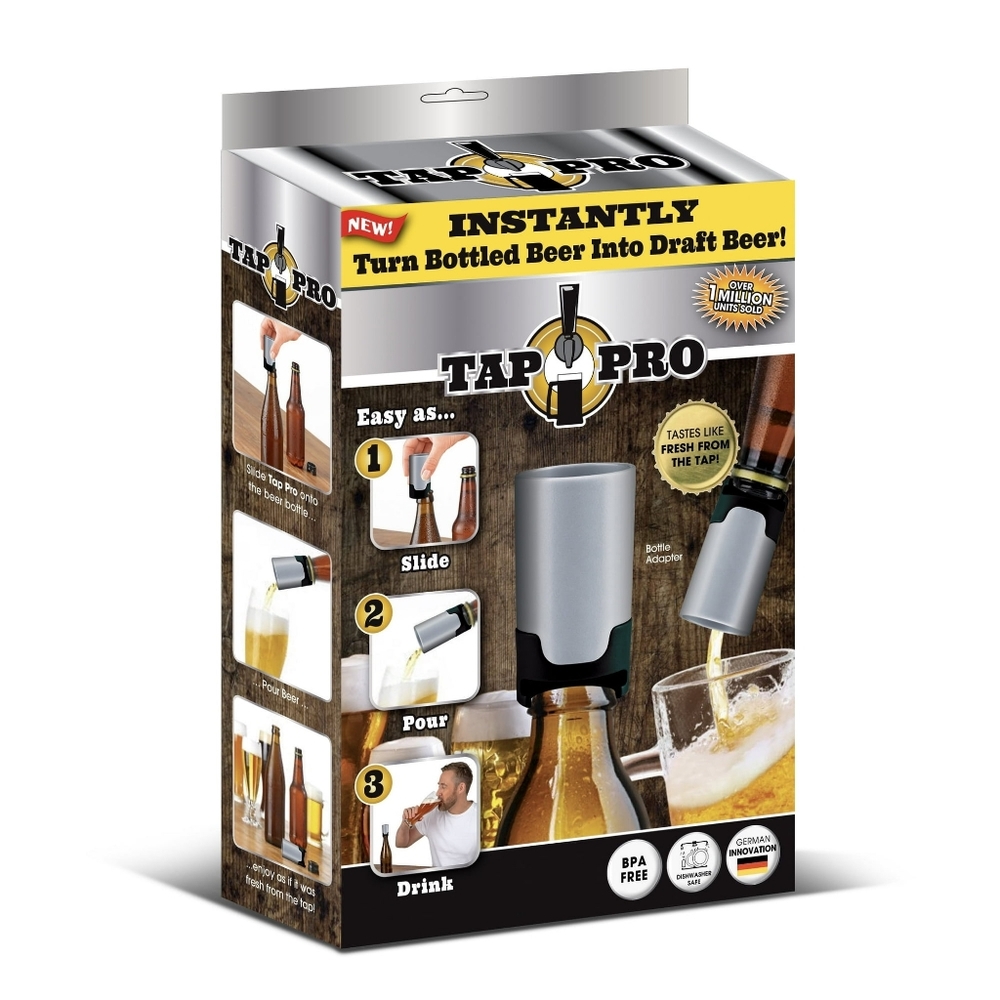 NEW TapPro Beer Aerator At Home Draft Head Beer From Bottles Shark Tank